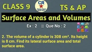 Chapter no : 10 Ex:-10.2 Question No :2|CLASS 9| |Surface Areas and Volumes|Maths |AP & TS Syllabus|