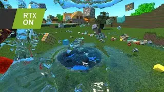 ULTRA Realistic Minecraft - Circle Water Pool - Minecraft RTX Simulation 
