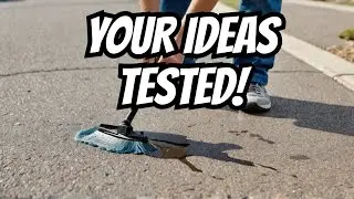 I Tried Removing a Driveway Oil Stain Using YOUR Ideas!