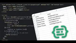 How to send data to Google Sheets using an HTML form