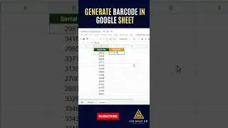 How to Generate Barcode in Google Sheet | 