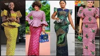 🆕TRÈS BELLE TENUE AFRICAINE DE ROBE LONGUE MOYENNE 2023 WAX/PAGNE AFRICAN CASUAL DRESS ANKARA GOWN