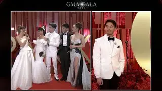 Althea Ablan and Prince Clemente blend perfectly together for their all-white outfit! |GMA GALA 2024