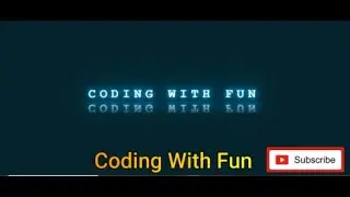 CSS Glowing Tubelight Text Animation Effects | HMTL & CSS | CodingWithFun