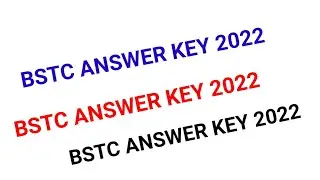 bstc answer key 2022 || bstc paper solution 2022 || bstc Rajasthan gk answer key 2022