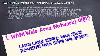 [WAN]1. WAN이 무엇인가?