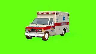 Ambulance Green Screen Animation