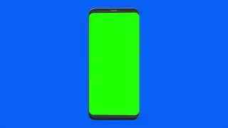Green screen Phone on blue background - Free 4k stock footage