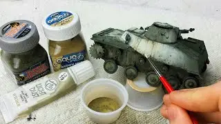 No-Pigments Mud Effects for Model Tanks (Part 1) -- Speckling & Texture