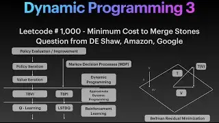 Dynamic Programming Tutorial Using Leetcode Problem 1000 (Minimum Cost to Merge Stones)