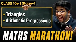 Class 10th Maths Maha Marathon - Triangles & Arithmetic Progressions 🔥 | Shobhit Nirwan