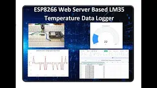 ESP8266 Web Server Based LM35 Temperature Data Logger
