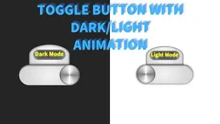 【HTML & CSS & JAVASCRIPT】Toggle button width Dark/Light animation #html #css #javascript #toggle