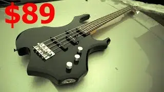 Best Bass Guitar Under $100 Glarry Burning Fire Bass Guitar Unboxing & Review.