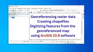 Georeferencing raster data, creating and editing features from the georeferenced/existing data