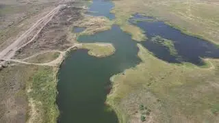 полетали над карером.над болотом