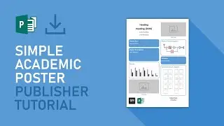 Simple Engineering Academic Poster | Microsoft Publisher Tutorial [FREE DOWNLOAD]