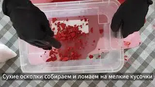 2 простых способа сделать цветные осколки для терраццо своими руками