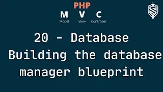 20 - Database part 2 - Database manager blueprint