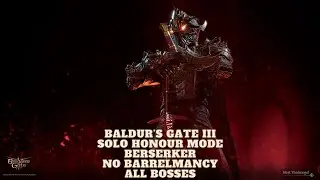 Baldur's Gate 3 - Solo Berserker - Honour Mode - No Explosives / DPS Scrolls / All Major Bosses