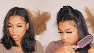DIY BLOWOUT LOOK ON NATURAL HAIR | NO HEAT DAMAGE