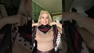 Элегантный воротничок из платка