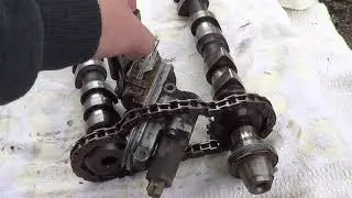 замена цепи левой головки цилиндров ауди