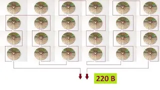 Самодельная солнечная панель,  на  220 В