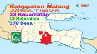 Kabupaten Malang, Jawa Timur, 33 Kecamatan, 12 Kelurahan, 378 Desa