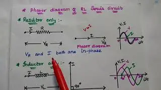 RL Series Circuit - Phasor Diagram of RL Circuit - Circuit Analysis - Circuit Theory