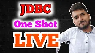 JDBC in ONE SHOT LIVE | aadiandjava ke sath | LIVE Java Interview Preparation |  
