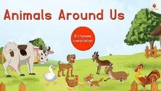 Animals Around Us And Many More Rhymes | Rhymes And Songs Compilation For Kids | Periwinkle