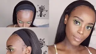 🇿🇦 FIRST TIME DIY HEADBAND WIG | cheap & affordable human hair | south African YouTuber