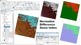 RS & GIS QA 63 How to Prepare Normalized Difference Snow index (NDSI) and calculate area of Snow