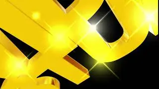 Футаж для начала фильма с золотыми 3D титрами: VIDEO STUDIO. Вариант 2
