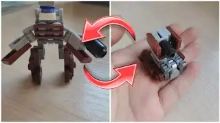 как собрать трансформер-танк из Лего. трансформер-танк из Лего