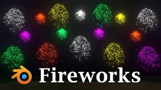 Create Fireworks with Blender | Easy Tutorial | Blender Particle Physics