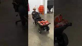 Аккумуляторная тачка Greenworx в действии 😎✌