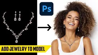 How to add Earrings and Necklace to a Model Photo - Jewelry Product Photos for E-Commerce editing