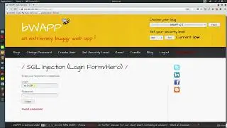 51  Error Based SQL Injection over a Login Form