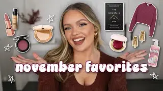 NOVEMBER FAVORITES! Makeup, Skincare, Sweaters, Books, Jewelry - Everything I'm Loving!