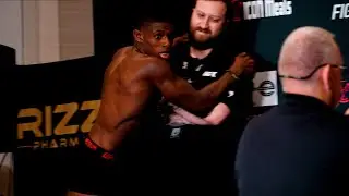 JOAQUIN BUCKLEY FAKES FALLING OVER AT UFC WEIGH INS (UFC ST LOUIS)