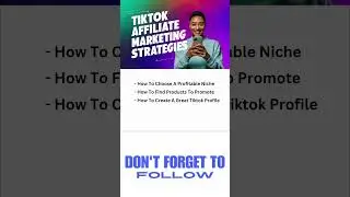Tiktok Affiliate Marketing: How To Make Money on Tiktok. #udemycouponcode2024