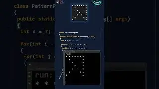 Pattern program in Java | Hollow arrow pattern 