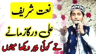 Ali Warga Zamane Te Koi Peer By Saqib Nazir Qadri | 