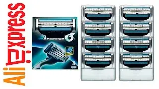 GILLETTE Mach 3 лезвия для бритья Посылка из Китая Алиэкспресс Aliexpress