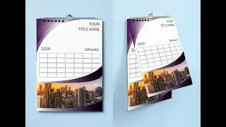 Calendar Design Tutorial 2020 | How To Make a Calendar in Illustrator CC | Graphic Design Tutorial