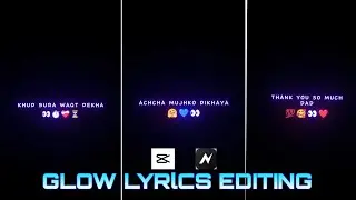 New Lyrics Video Editing In Capcut | Capcut Editing Tutorial | Lyrics Status Video Editing In Capcut