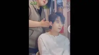 Miles Wei | On set | Getting ready for a scene