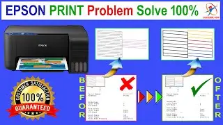 Epson Printer Color Problem II epson printer head cleaning II epson printer ink reset II